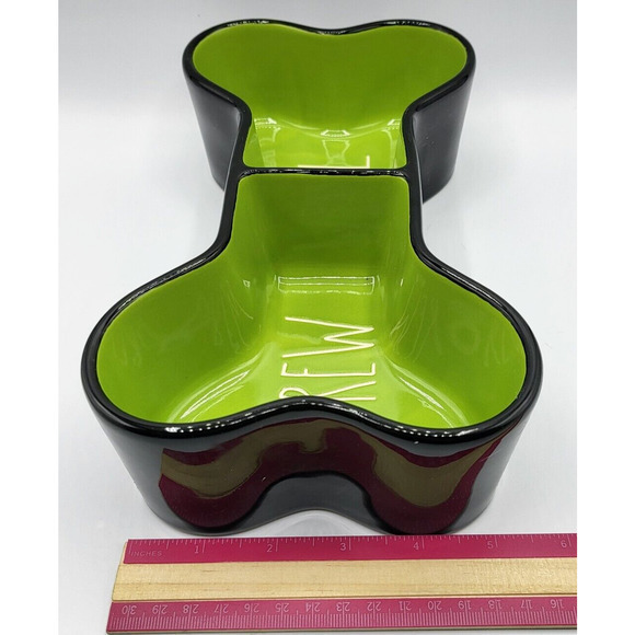 Rae Dunn‎ Ceramic 10in Brew Gruel Bone Pet Bowl Halloween - Picture 3 of 5